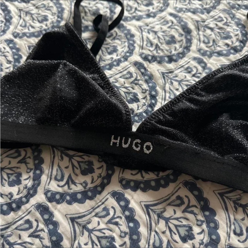 HUGO Black Sparkle Bralette